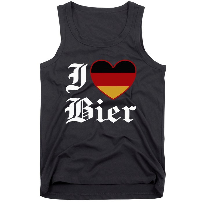 Funny I Love Beer Octoberfest Tank Top