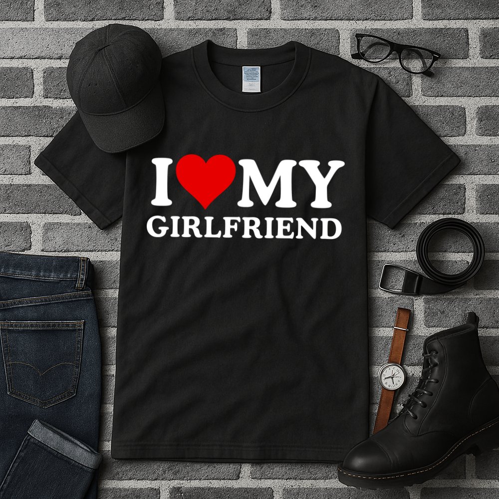 Funny I Love My Girlfriend I Love My Girlfriend I Heart My Girlfriend Tall T-Shirt