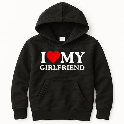 Funny I Love My Girlfriend I Love My Girlfriend I Heart My Girlfriend Kids Hoodie