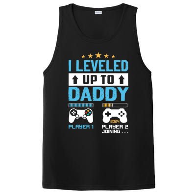 Funny I Leveled Up To Daddy 2024 Video Gamer Soon To Be Dad Gift PosiCharge Competitor Tank