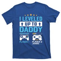 Funny I Leveled Up To Daddy 2024 Video Gamer Soon To Be Dad Gift T-Shirt