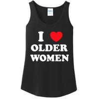 Funny I Love Older Women Heart Hot Moms Ladies Essential Tank