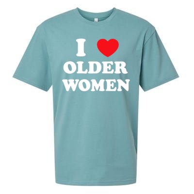 Funny I Love Older Women Heart Hot Moms Sueded Cloud Jersey T-Shirt