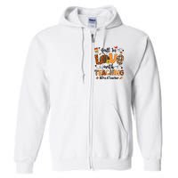 Fall In Love With Teaching Pre K Teacher Thanksgiving Full Zip Hoodie