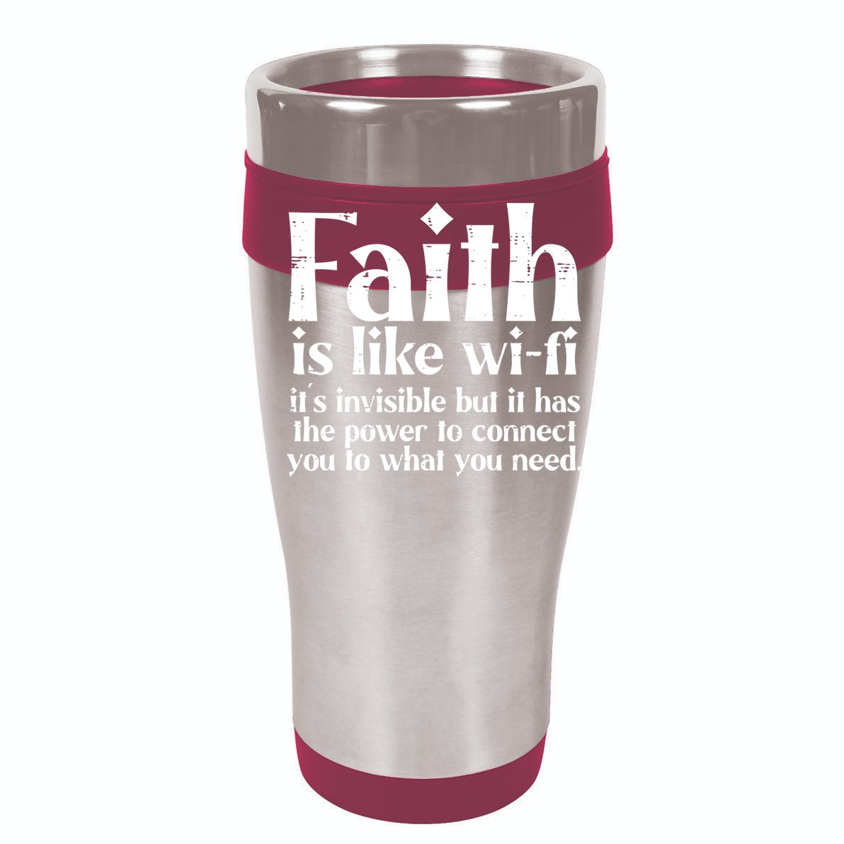 Faith Is Like Wifi God Jesus Religious Funny Christian 16 in Basic Backpack
