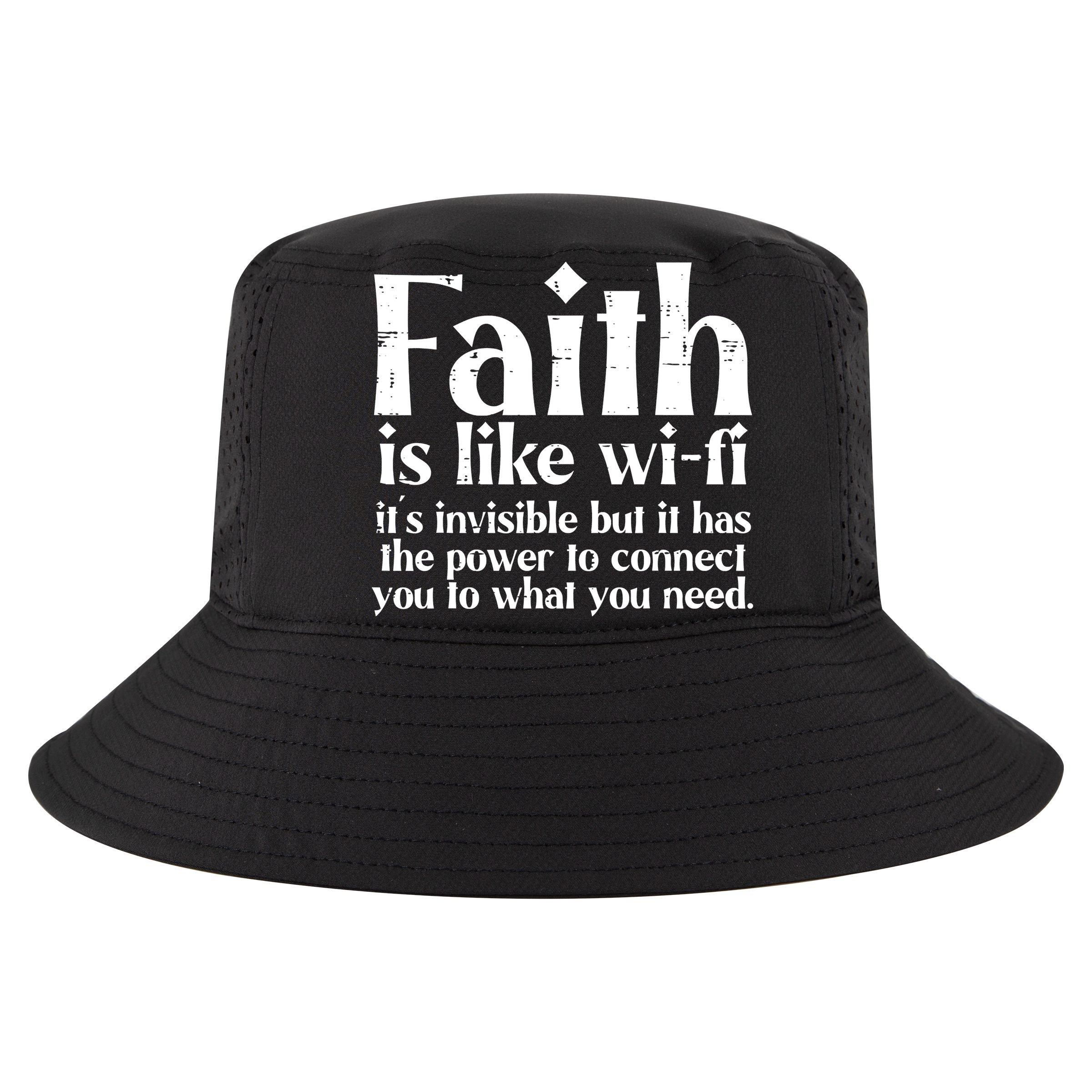 Faith Is Like Wifi God Jesus Religious Funny Christian 16 in Basic Backpack