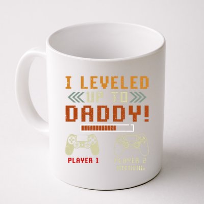 Funny I Leveled Up To Daddy Gamer Dad Gift Coffee Mug