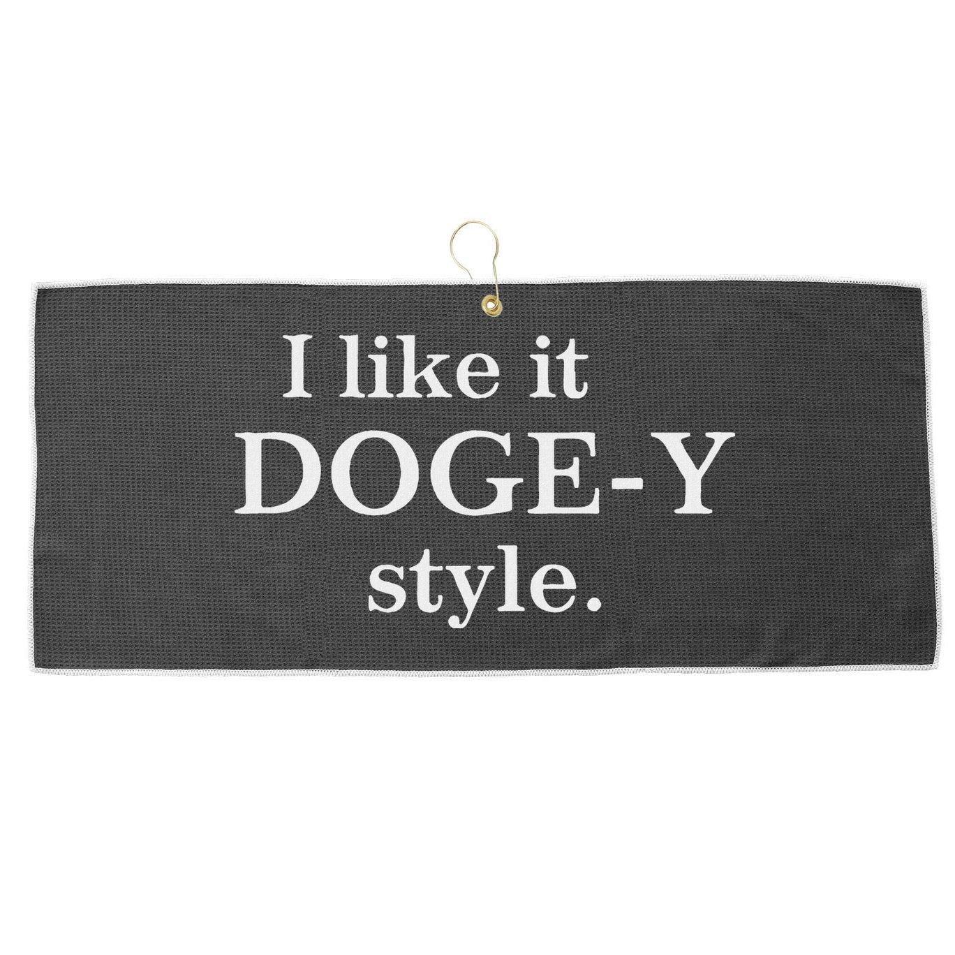 Funny I Like It Doge Y Style Design Large Microfiber Waffle Golf Towel