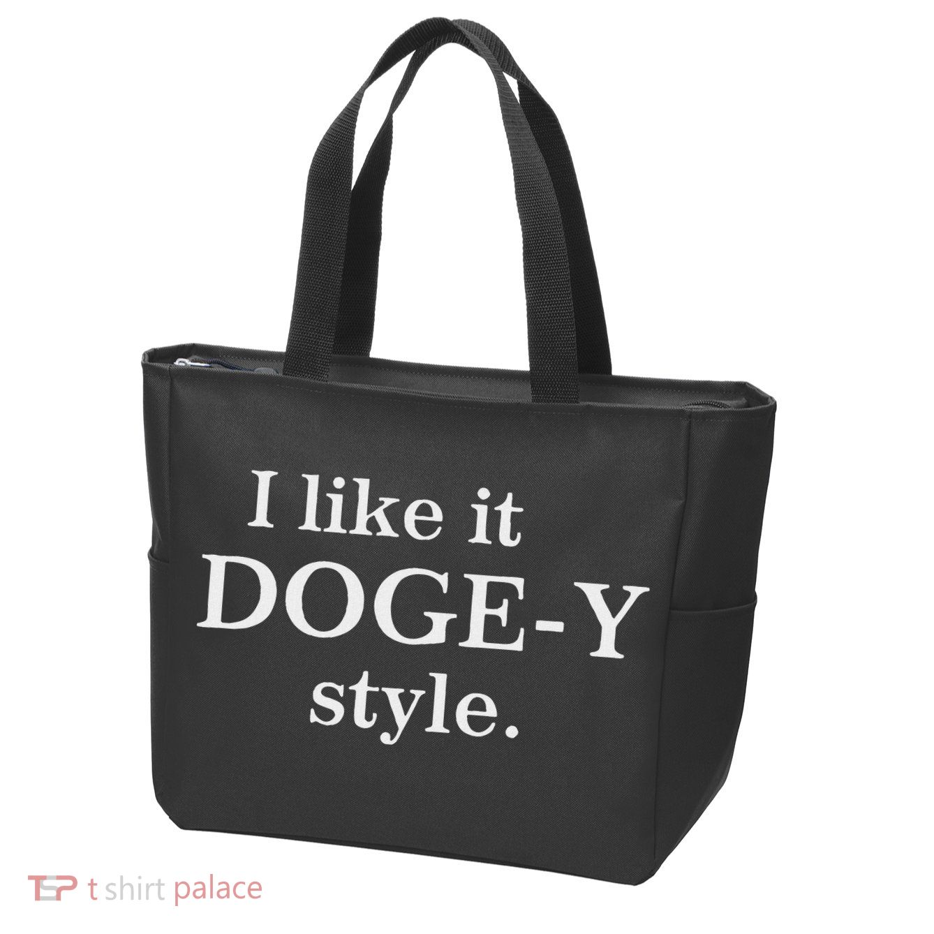Funny I Like It Doge Y Style Design Zip Tote Bag