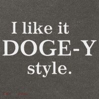 Funny I Like It Doge Y Style Design Cotton Canvas Backpack