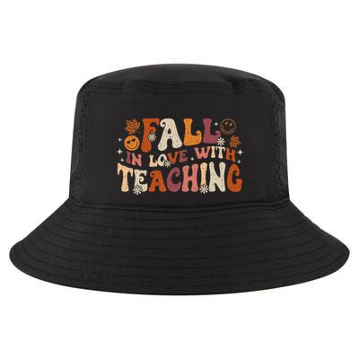 Fall In Love With Teaching Autum Thanksgiving Fall Teacher Cool Comfort Performance Bucket Hat