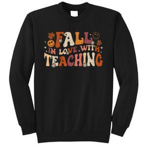 Fall In Love With Teaching Autum Thanksgiving Fall Teacher Sweatshirt