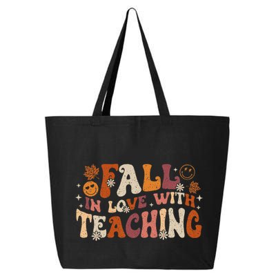 Fall In Love With Teaching Autum Thanksgiving Fall Teacher 25L Jumbo Tote