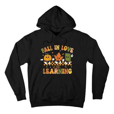 Fall In Love With Learning Retro Pumpkin Thanksgiving Hoodie