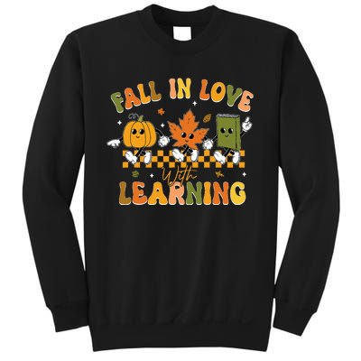 Fall In Love With Learning Retro Pumpkin Thanksgiving Sweatshirt