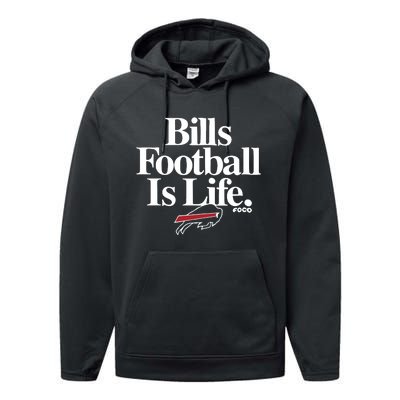 Football Is Life Performance Fleece Hoodie