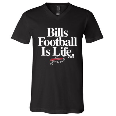 Football Is Life V-Neck T-Shirt