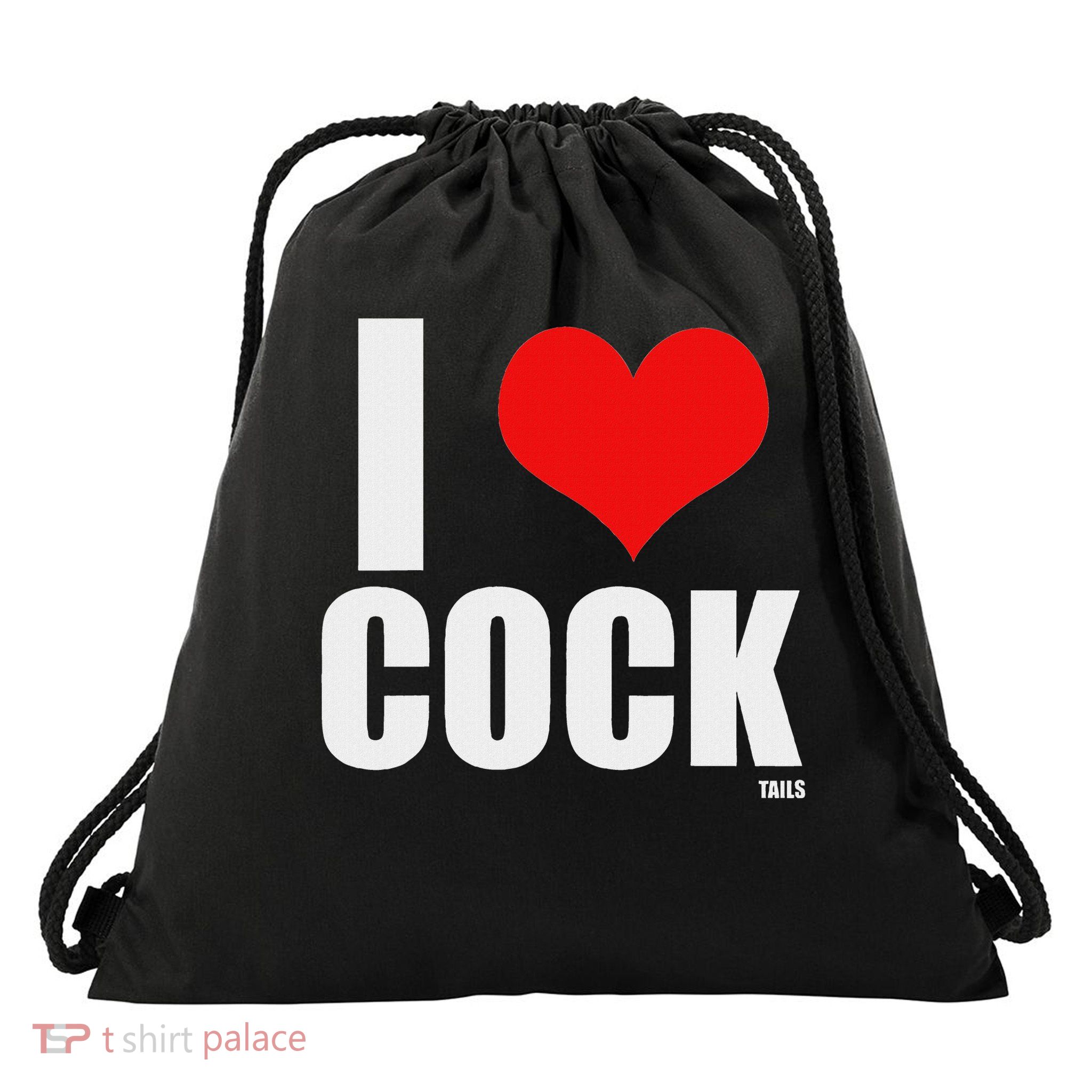 Funny I Love Cocktails Drinking Drawstring Bag