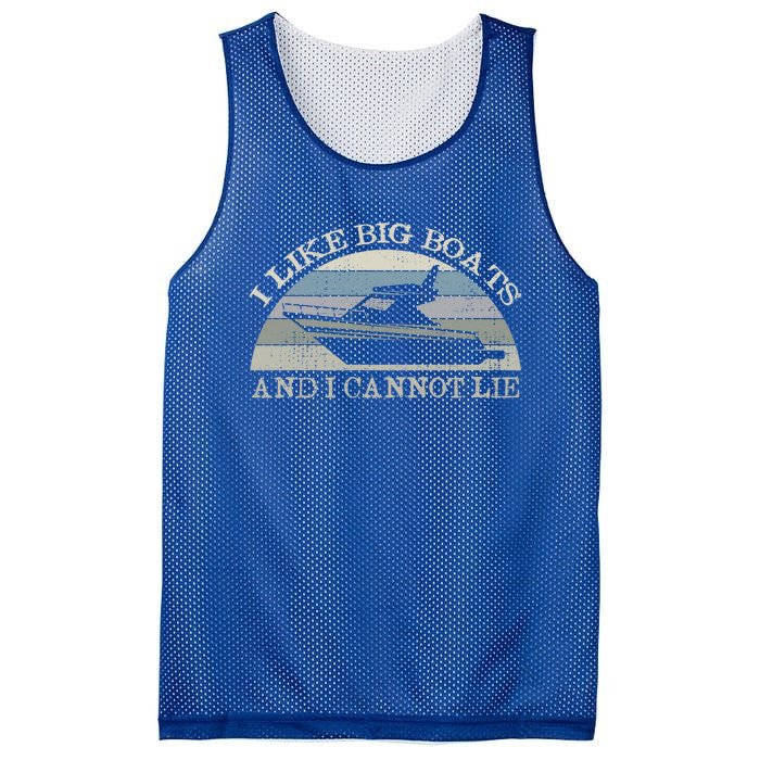 Funny I Like Big Boats And I Cannot Lie Yacht And Boat Gift Mesh Reversible Basketball Jersey Tank