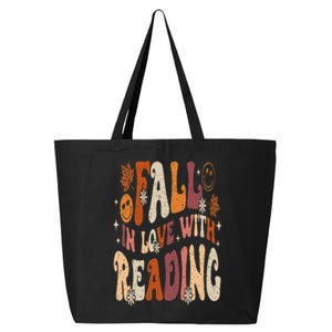 Fall In Love With Reading Autum Thanksgiving Teacher 25L Jumbo Tote