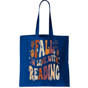 Fall In Love With Reading Autum Thanksgiving Teacher Tote Bag