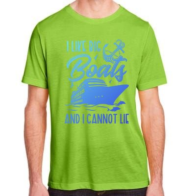 Funny I Like Bog Boats And I Cannot Lie Cruise Ship Gift Adult ChromaSoft Performance T-Shirt