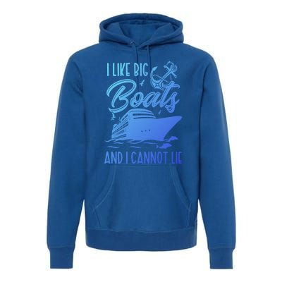 Funny I Like Bog Boats And I Cannot Lie Cruise Ship Gift Premium Hoodie