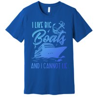 Funny I Like Bog Boats And I Cannot Lie Cruise Ship Gift Premium T-Shirt