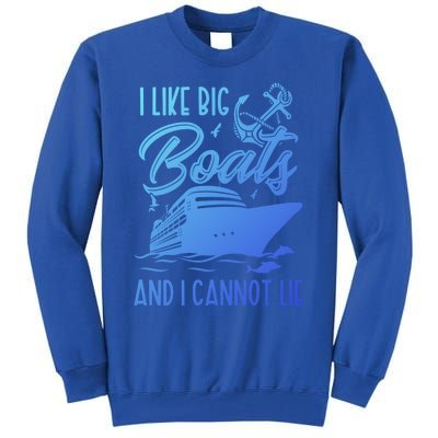 Funny I Like Bog Boats And I Cannot Lie Cruise Ship Gift Tall Sweatshirt