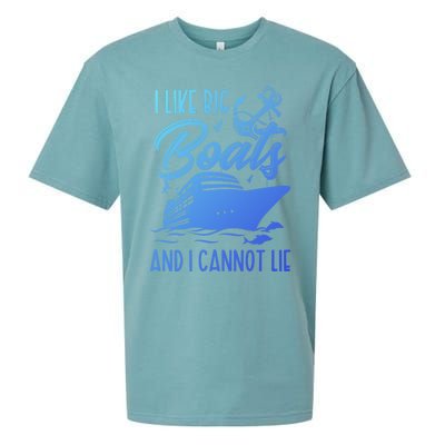 Funny I Like Bog Boats And I Cannot Lie Cruise Ship Gift Sueded Cloud Jersey T-Shirt