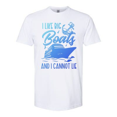 Funny I Like Bog Boats And I Cannot Lie Cruise Ship Gift Softstyle CVC T-Shirt