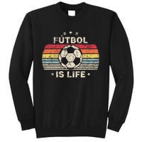 Futbol Is Life Football Lover Soccer Funny Vintage Sweatshirt