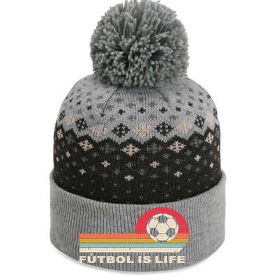 Futbol Is Life Football Lovers Soccer Funny The Baniff Cuffed Pom Beanie