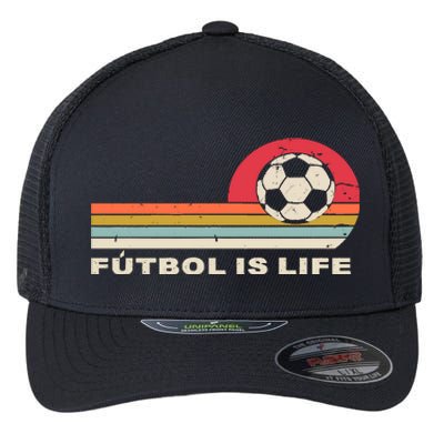 Futbol Is Life Football Lovers Soccer Funny Flexfit Unipanel Trucker Cap