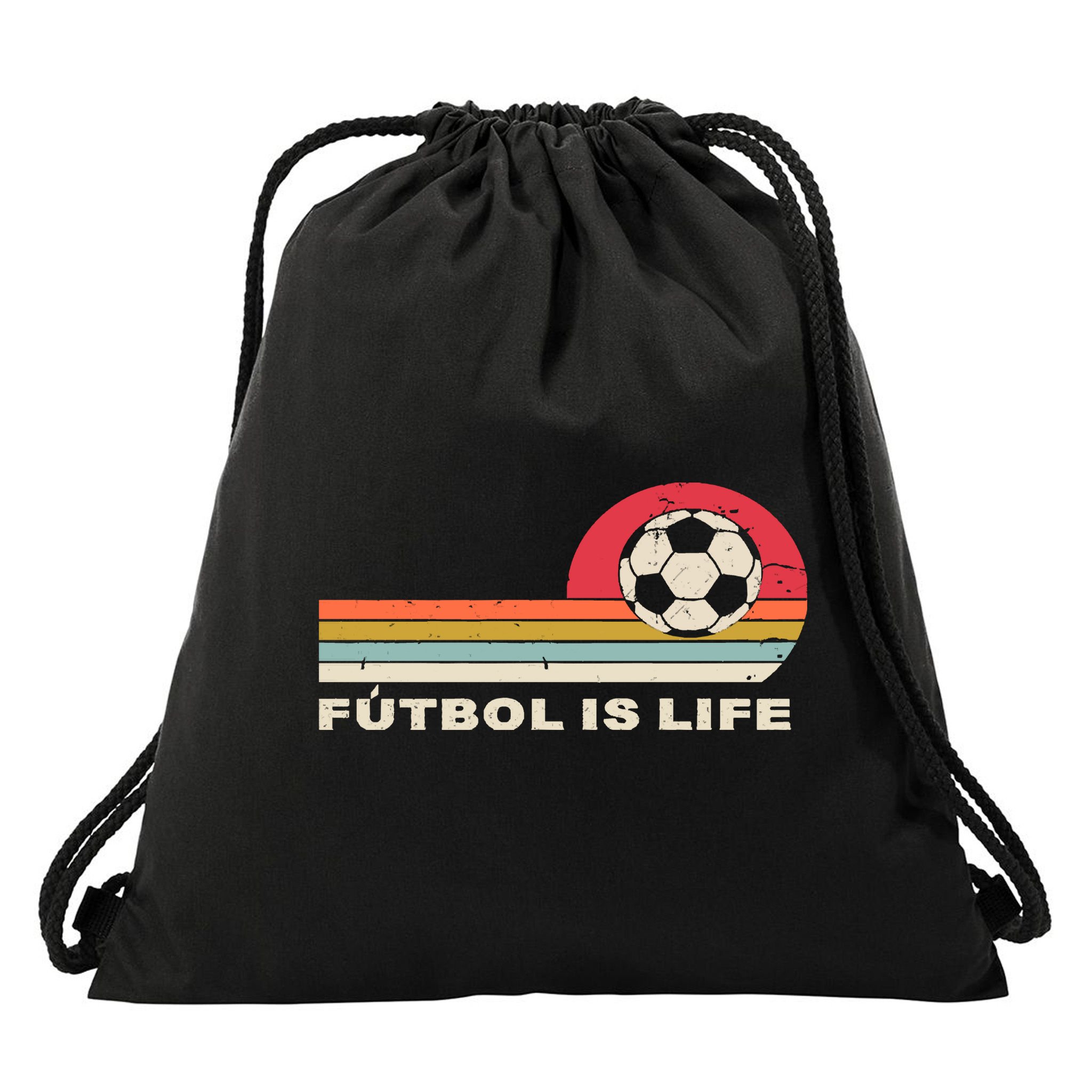 Futbol Is Life Football Lovers Soccer Funny Drawstring Bag