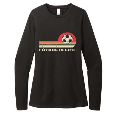 Futbol Is Life Football Lovers Soccer Funny Womens CVC Long Sleeve Shirt