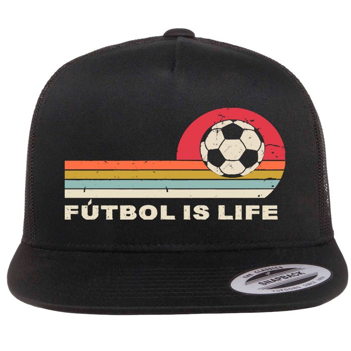 Futbol Is Life Football Lovers Soccer Funny Flatbill Hat