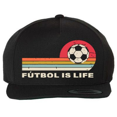 Futbol Is Life Football Lovers Soccer Funny Wool Snapback Cap