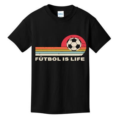 Futbol Is Life Football Lovers Soccer Funny Kids T-Shirt