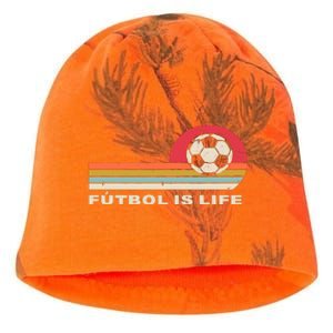 Futbol Is Life Football Lovers Soccer Funny Kati - Camo Knit Beanie