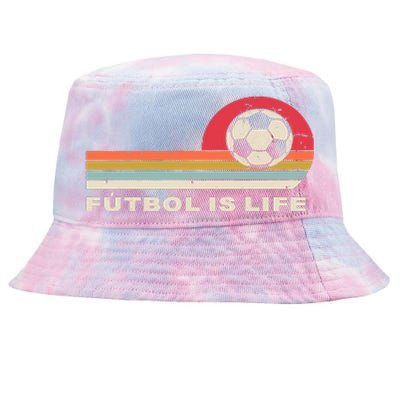 Futbol Is Life Football Lovers Soccer Funny Tie-Dyed Bucket Hat