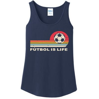 Futbol Is Life Football Lovers Soccer Funny Ladies Essential Tank