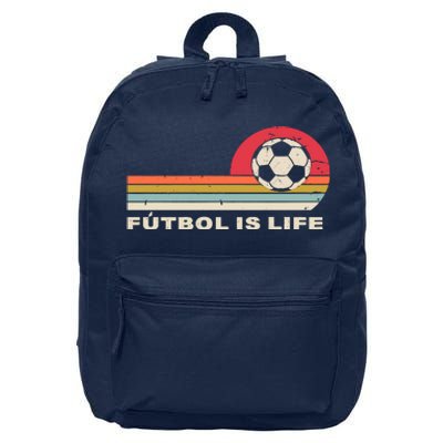 Futbol Is Life Football Lovers Soccer Funny 16 in Basic Backpack