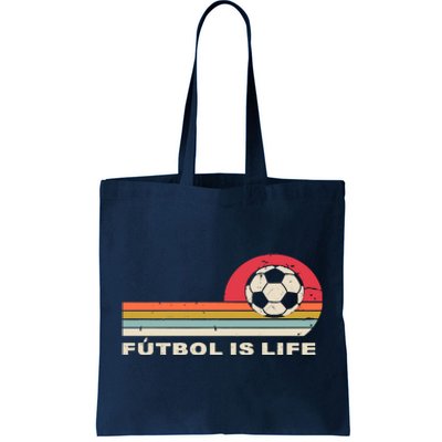 Futbol Is Life Football Lovers Soccer Funny Tote Bag