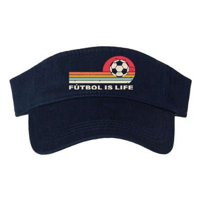 Futbol Is Life Football Lovers Soccer Funny Valucap Bio-Washed Visor