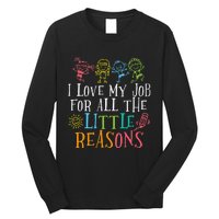 Funny I Love My Job For All The Little Reasons Long Sleeve Shirt