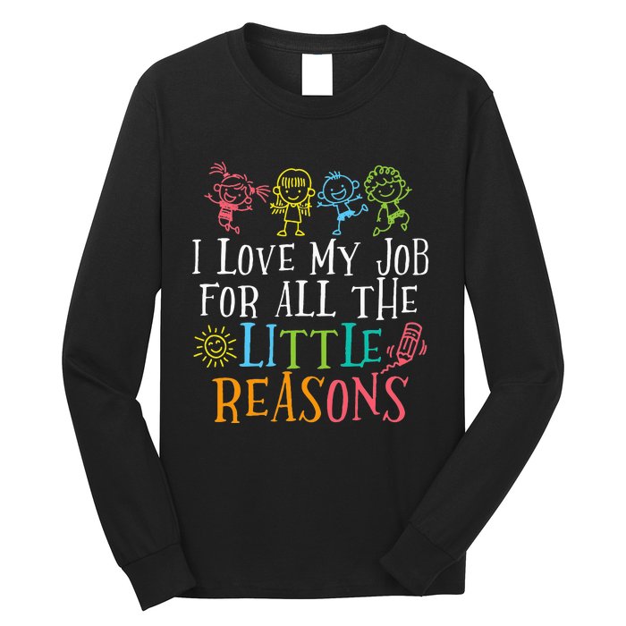 Funny I Love My Job For All The Little Reasons Long Sleeve Shirt