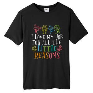 Funny I Love My Job For All The Little Reasons Tall Fusion ChromaSoft Performance T-Shirt