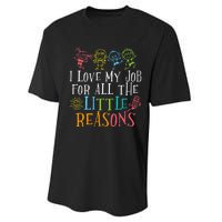 Funny I Love My Job For All The Little Reasons Performance Sprint T-Shirt