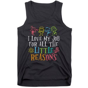 Funny I Love My Job For All The Little Reasons Tank Top